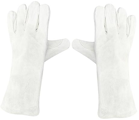 FIXOSHEE Guantes Resistentes al Calor para Trabajo Protección Reforzada Diseño de Doble Capa Gruesa Adecuados para Soldadura y Mecánicas Duraderos y Resistentes Cortes y Pinchazos