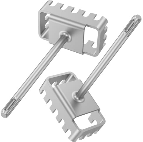 2 Pcs Square Hole Cutter for Electrical Box Manganese Steel Rectangle Slot Cutter for Electric Hamme Fast Wall Square Hole Puncher for Installing Switch Box Socket