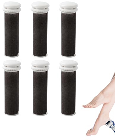 6 PCS Ersatzrollen für Micro Pedi, Grobe Hornhautentferner Ersatzrollen für Elektrische Hornhautentferner, Kompatibel mit Scholl Express Pedi Aldi