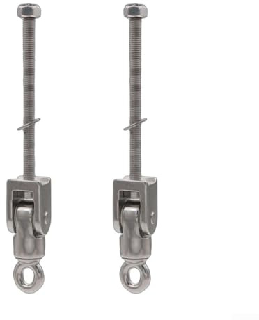 Besttoolifes Crochet pivotant à 360° en acier inoxydable robuste pour rack électrique, support de suspension pivotant à 360° avec capacité de charge de 650 kg, compatible avec sac de sable, balançoire