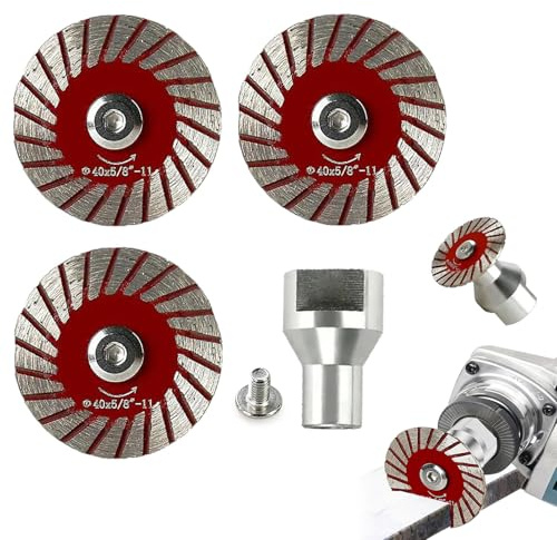 Set di lame diamantate da 4 cm per taglio di precisione semplificato di pietra, lame diamantate multiuso, dischetti per smerigliatrice angolare, mini lame diamantate per granito, marmo