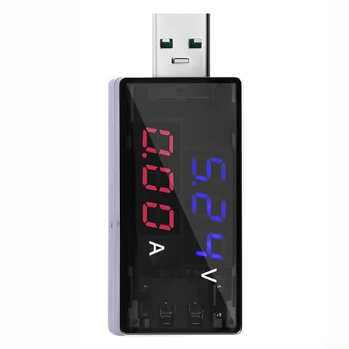 Kws-11va Usb Voltímetro Amperímetro Digital 4-30V 6.5A Monitor en tiempo real para cargador Banco de energía Dispositivo de prueba