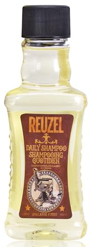 Reuzel Daily Shampoo, Cleanses Hair and Scalp, 100 ml | Gentle Cleansing and Scalp Balancing. T4 Tonic Blend with Witch Hazel, Nettle, Rosemary and Horsetail. Vegan.