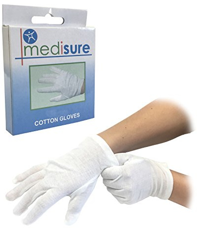 Medisure Unisex Baumwollhandschuhe, Größe M