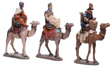 Triciclo Editores Reyes Magos |Figuras de Belén |Serie 11cm| Diseñadas por José Luis Mayo |Decoración Navideña |Nacimiento