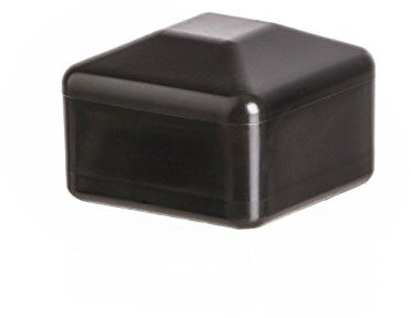 EMFA Capuchon pour Poteau carré 60x60 mm Noir 5 pièces Chapeau de clôture Tube Plastique 6x6 cm
