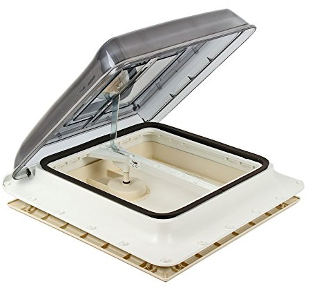 Fiamma Dachfenster Vent 40x40cm Klar mit Rollo | 1x Dichtmittel | 25x Schrauben