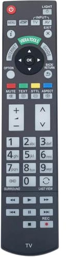 N2QAYB000715 Fjärrkontroll Kompatibel med Panasonic Viera TV TX-L42ET50E | TX-L55DT50Y TX-P42ST50Y