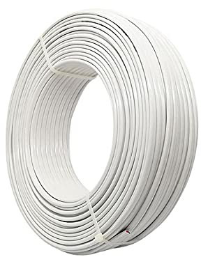 KEPOHK 1 mètre de fil blanc 4/6mm2 carré dur couverture souple 2/3/4 broches noyau pur cuivre câble de ménage ligne électrique 2Pin-Hard-Wire-6mm2