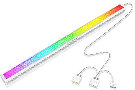 Tira LED RGB Direccionable para PC, DR280 RGB Light Bar PC Case Lighting 5V 3Pin Interface, Programable Custom 16 Million Colors, para Gaming Case