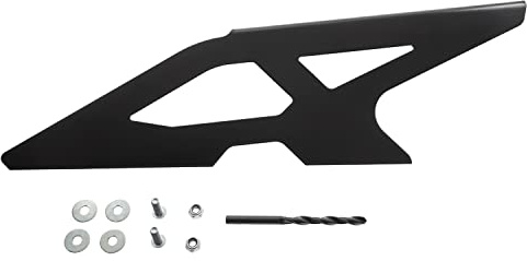 ZIEGER Universeller Motorrad Kettenschutz aus 1.4016 Edelstahl - schwarz, ABE-frei, flexibel montierbar