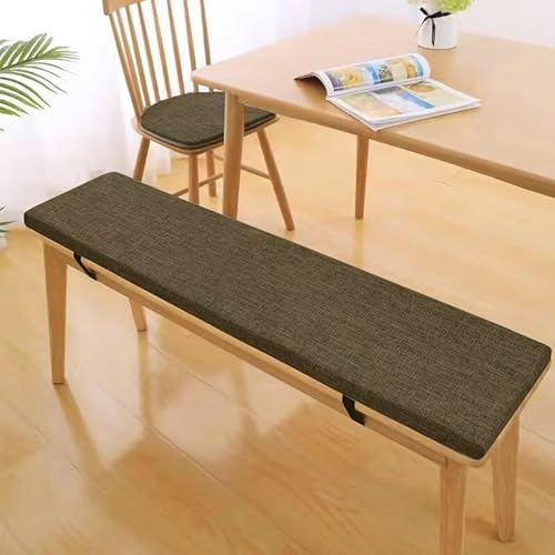 Tielag Bankauflage Stuhlkissen, Sitzkissen für Bank, Waschbare Bankkissen Sitzauflage, Abnehmbarem Bankpolster Auflage für Gartenbank Schaukel, Terrasse, Esstisch, 160×35×5cm