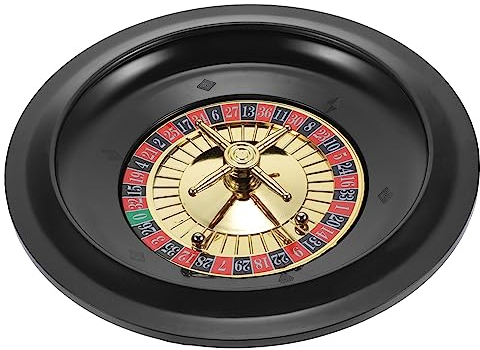 Toyvian Russisches Roulette Tischspielrad -Roulette-Tisch Party-Rad Tischspiel Rad Partyspiel Pokerrad Rad Holz Russland Rotieren Europäischer Stil Plastik