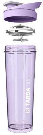 ROCKITZ Protein Shaker 800ml - leichte Reinigung + Protein Mischfeder = perfekt cremige Shakes ohne Klumpen - Fitness Wasserflasche Trinkflasche