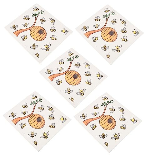 Beaupretty 5piezas Paños De Cocina Reutilizables Paños De Limpieza para Hogar y Restaurantes Absorbente