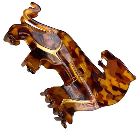 Pinzas de garra de animales, pinza para el pelo de leopardo | Clip de pelo mediano con forma de leopardo | Accesorios para el cabello, tocado de moda, pasador funky para decoración del cabello para mu