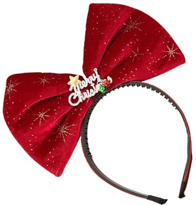 Qsvbeeqj Weihnachten Modischer Kopfreifen Festlicher Haarschmuck Vielseitiges Styling Tool Für Kinder Erwachsene Foto Requisiten