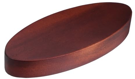 BIUDECO Plateau de Service de Noyer Ovale Planche pour Desserts Fromages et Charcuterie Plateau Polyvalent pour Apéritifs Fruits et Snacks Lors de Réceptions
