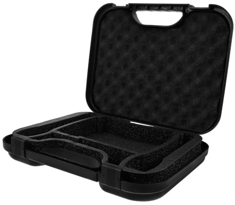 iplusmile Maletín de Micrófono Rígido con Interior Ajustable y Protección Antiimpactos Caja de Almacenamiento Portátil Grande para Grabación y Podcast Soporte Seguro para Micrófonos