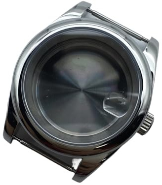 1 st 40 mm herrklocka Explorer, boett, silverfärgat jubileumsarmband, safirglas, for NH34, NH35, NH36, NH38, urverk, 28,5 urtavla