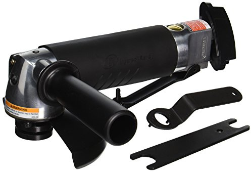 Ingersoll Rand 422G Edge Series 5 Air Angle Grinder, Powerful 1.0 HP Motor, Locking Lever with Tease Throttle, Front Exhaust, Anti Vibration Hand Grip, Black
