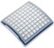vhbw filtro compatibile con Miele SACJ2, SACP3, Swing H1 aspirapolvere - filtro HEPA aria di scarico bianco/azzurro
