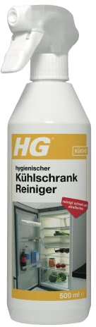 HG Hygienischer Kühlschrank-Reiniger, ein schnell trocknender und frisch riechender Kühlschrankreiniger für eine schnelle, streifenfreie und hygienisch gründliche Reinigung - 500 ml