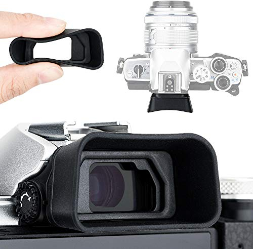 KIWIFOTOS Augenmuschel Okular für Olympus OM System OM-3, OM-5, OM-D E-M10 Mark III, E-M10 Mark II, E-M5 Mark III, E-M5 Mark II ersetzt Olympus EP-15 EP-16 Standard Augenmuschel