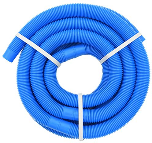 Lechnical Poolschlauch Vakuum Schwimmbadschlauch Wasserschlauch für Pool und Schwimmbad UV- und Chlorwasser-beständig Blau 32 mm 12.1 m