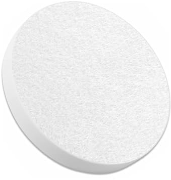 platino24 Akustik-Paneele aus Basotec G+ I Weiß I Ø 55 cm I 1x Akustikpaneele in Kreis-Form I Hochwertige Wandpaneele mit Akustik-Filz I Akustikplatten zur Schalldämmung in Büro & Wohnung