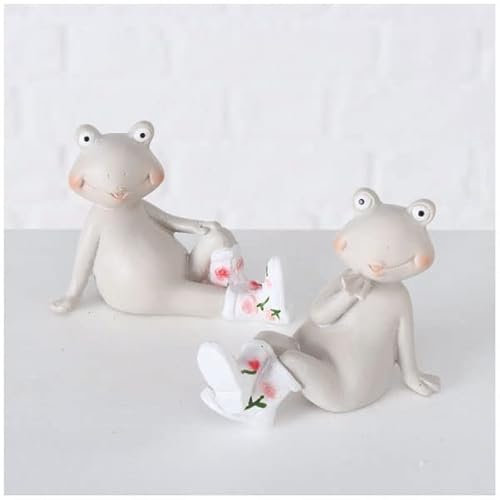 260936 Deko Frosch Poppy sitzend 9 cm Geschenk Frühlingsdeko Gummistiefel