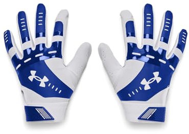 Under Armour Mädchen Radar Softball-Handschuhe, (105), Weiß/Team Royal/Weiß, Größe L