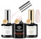 Modelones Pink Builder Gel with Base and Top Coat Set, 3Pcs No Wipe Top and Base Coat Gel Nail Polish with Gel Builder for Nails, Hard Gel Nail Strengthener Extension Builder Gel in a Bottle