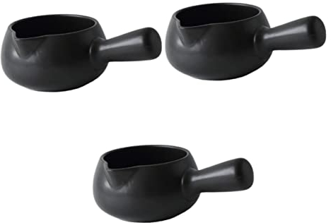 OQHAIR Pot à Lait en Céramique Chauffe-Induction Chauffe-Café Mini Casserole Saucier Pot en Céramique Pâtes Soupe Chauffage Cuisine Ustensiles De Cuisine Sauce Casserole Nouilles Pot Noir
