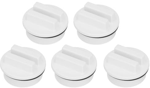 Haosie Tapon Piscina, 5 Piezas de Plástico de 1,5 Pulgadas de Invierno Tapones de Vaciado para Piscinas, Adecuado para Accesorios de Piscina