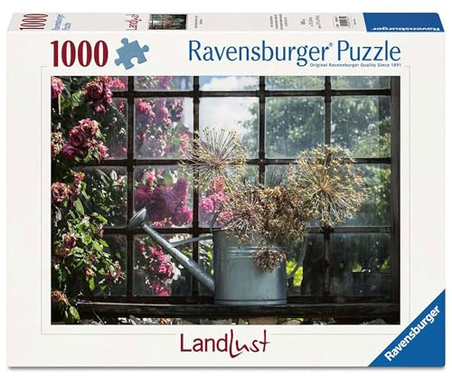 Ravensburger Puzzle 12001631 - Getrockneter Allium in der Gießkanne - 1000 Teile Landlust Puzzle für Kinder und Erwachsene ab 14 Jahren