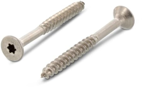 Spanplattenschrauben 5x50 mm – Senkkopf – Teilgewinde – Edelstahl A2 (V2A) – Holzschrauben – 100 Stück