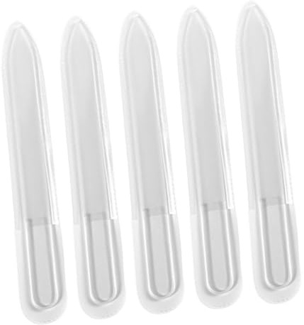 PENIKOKO 5 Stück-pack Glasnagelfeilen Kleine Nagelfeilen Wiederverwendbar für Maniküre und Nagelpolitur Langlebige Professionelle Nagelfeilen für Damen und Herren Tragbares