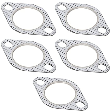 Generic Tubo de Escape de 2 Pulgadas Junta de Escape Turbo Encabezado Múltiple Tubos de Volcado 5 PPCS Juntas de Sellado