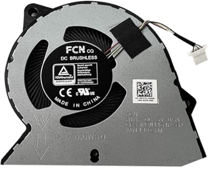 5V CPU ventilador para PC portátil reemplazo para Dell VOSTRO 3420 3425 | 3510 3520, Inspiron 15 3510 3511 3520 3525 3530 0RFF51 DFS5K12114464P Laptop Fan Module