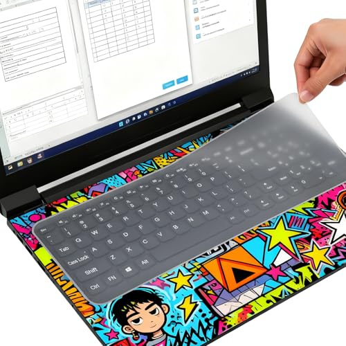 Mabor Housse de protection universelle ultra fine pour clavier d'ordinateur portable 36 x 12,8 cm
