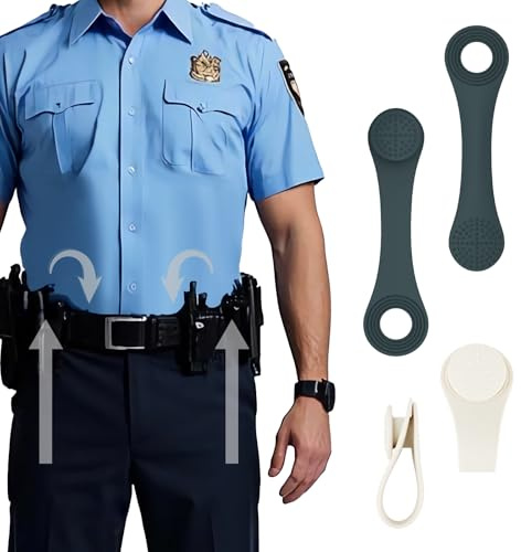 KONNITIHA Shirt Stays for Men, 2 Pair, 2025 Year Upgrade Hidden Suspenders for Man Adjustable with Non-slip for Police Military and Shirt Keepers