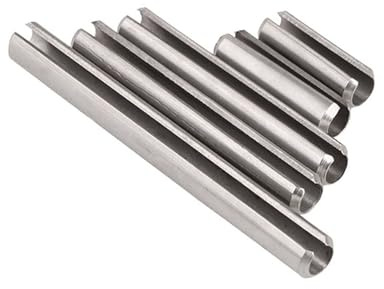 Perni a molla scanalati in acciaio inossidabile, Perni a molla di trazione divisi in acciaio inossidabile 304 A2 con intaglio, confezioni assortite di dimensioni multiple(M2x8,20pcs)