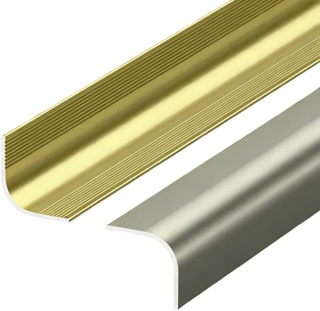 Angolare In Alluminio, Strisce Di Protezione Angolari In Metallo, Design Arrotondato Antiurto, Adatto Per Davanzali E Bordi Di Balconi(Gray,20mm)