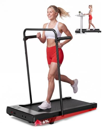 Superun Raceable Tapis de Course Inclinable 2.5HP Tapis de Marche avec Rampes, 1-6km/h, 1-12km/h APP Contrôle Max 136KG Walking Pad Portables avec Parcours d'entraînement et Courses Multi-Coureurs