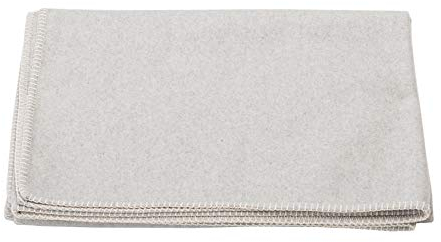 Decke aus Baumwolle 140 x 200 cm Kuscheldecke mit Zierstich weich, filz