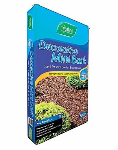 70L WESTLAND DECORATIVE MINI BARK BED BORDER WEED SUPPRESSION CONTAINER PLANT
