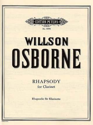 Musikverlag C.F. Peters Ltd. & Co. KG RHAPSODIE - arrangiert für Klarinette [Noten/Sheetmusic] Komponist: Osborne Willson