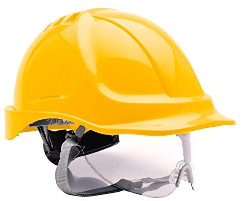 Portwest PW55YER Casco Endurance con Visiera, Giallo