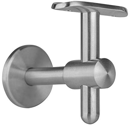 Cosch Edelstahl Handlaufträger höhenverstellbar mit Trägerplatte für Ø 53 mm